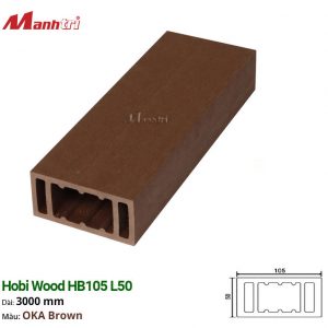 Thanh Lam Gỗ Hobi Wood HB105 L50_OKA Brown