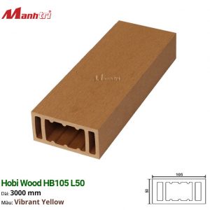 Thanh Lam Gỗ Hobi Wood HB105 L50_Vibrant Yellow