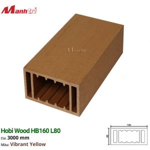 Thanh Lam Gỗ Hobi Wood HB160 L80_Vibrant Yellow