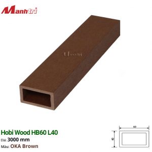Thanh Lam Gỗ Hobi Wood HB60 L40_OKA Brown