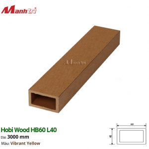 Thanh Lam Gỗ Hobi Wood HB60 L40_Vibrant Yellow
