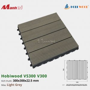 Vỉ Gỗ Nhựa Hobi Wood VS300 V300-Light Grey