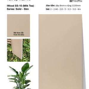 Tấm ốp than tre vân đơn sắc iWood SS-10