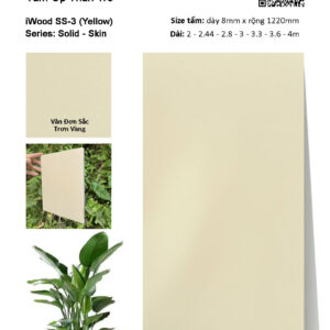 Tấm ốp than tre vân đơn sắc iWood SS-3