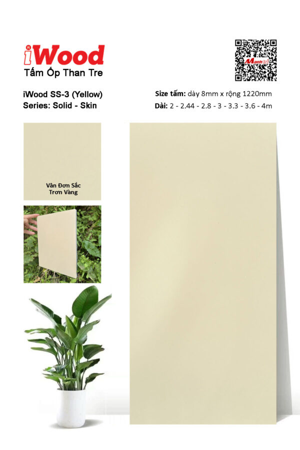 Tấm Ốp Than Tre Film Đơn Sắc