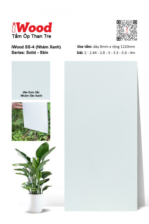 Tấm ốp than tre đơn sắc SS-4