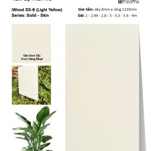 Tấm ốp than tre vân đơn sắc iWood SS-6