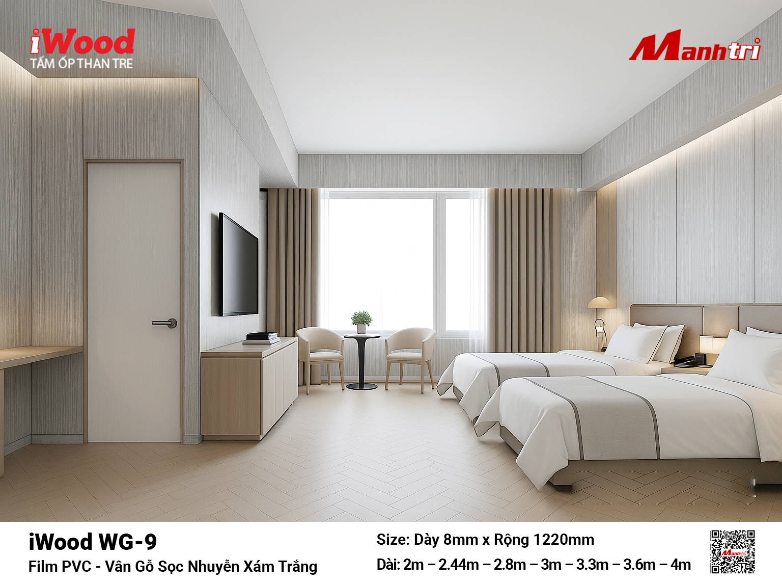 Tấm ốp tường hèm khóa click lock iWood
