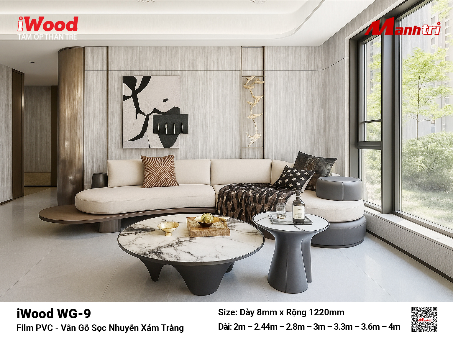 Các dòng sản phẩm sàn gỗ Inovar tại showroom Mạnh Trí
