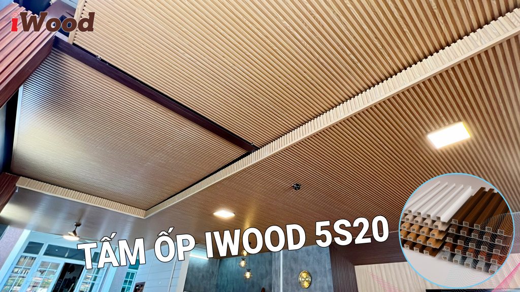 Tấm lam nhựa ốp tường trần có 5 sóng