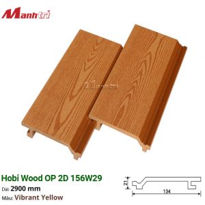 Gỗ Nhựa Ốp Tường, Trần Hobi Wood OP 2D 156W29_Vibrant Yellow