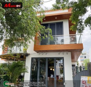 Tấm Conwood ốp trang trí quán The Sun Safe tại Phan Thiết
