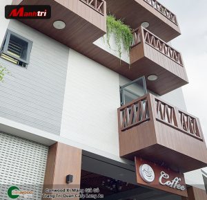 Tấm Conwood ốp trang trí quán The Sun Safe tại Phan Thiết