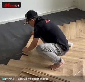 lót sàn gỗ kỹ thuật xương cá của Inovar