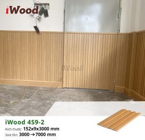 Tấm lam sóng nhựa cho không gian nội thất với tấm lam sóng iWood 4S9-2