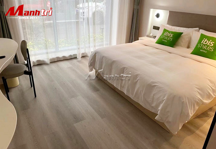 Sàn gỗ công nghiệp lót phòng ngủ
