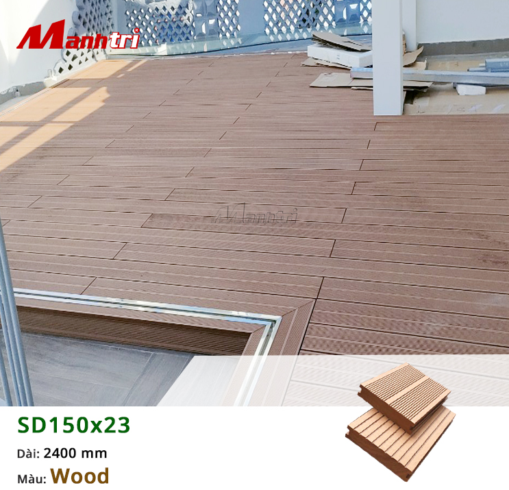 Thi công gỗ nhựa Composite lót sàn hồ bơi tại Củ Chi