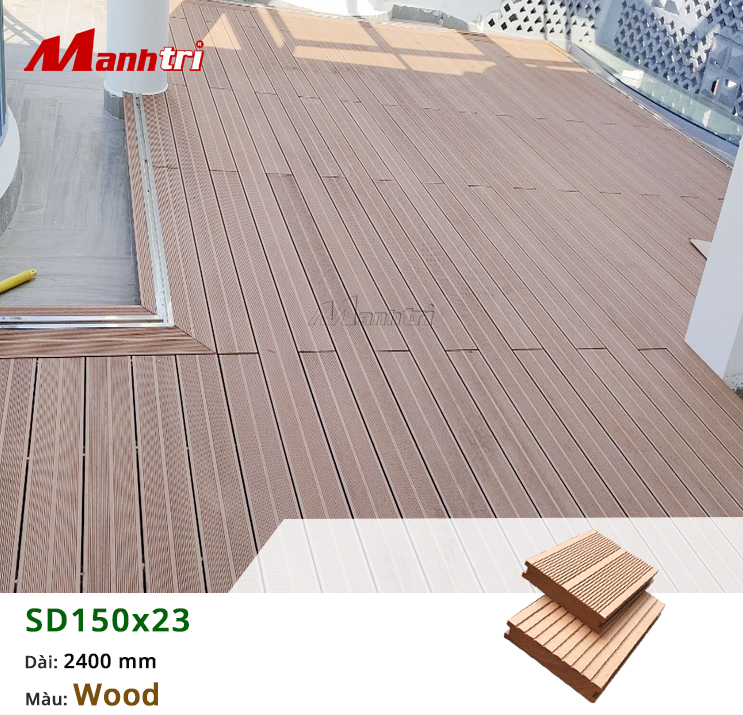 Thi công gỗ nhựa Composite lót sàn hồ bơi tại Củ Chi