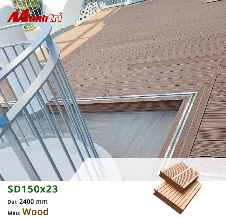 Thi công gỗ nhựa Composite lót sàn hồ bơi tại Củ Chi
