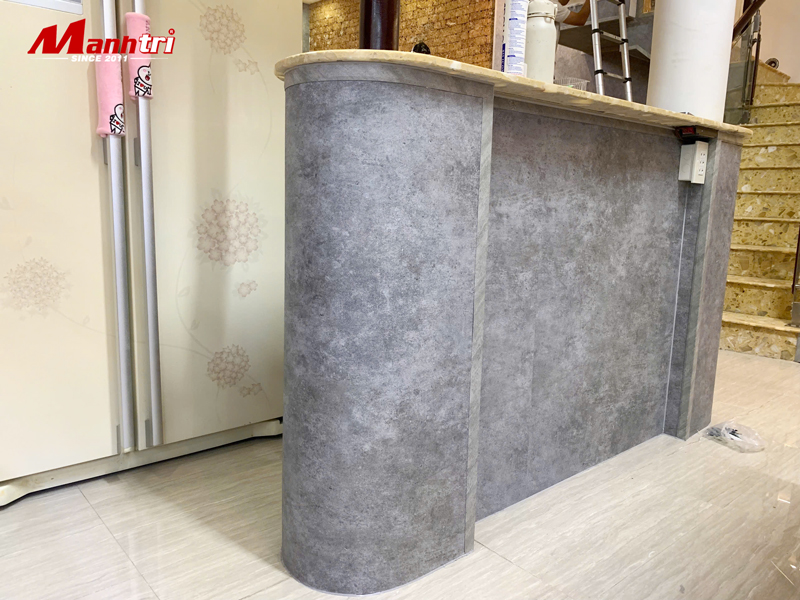 Công trình thi công tấm ốp than tre tại TP.HCM