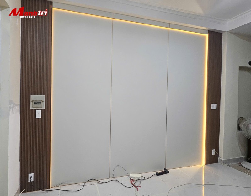 Công trình thi công tấm ốp than tre tại TP.HCM