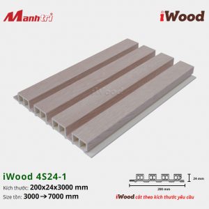 Tấm ốp lam sóng iWood 4S24-1