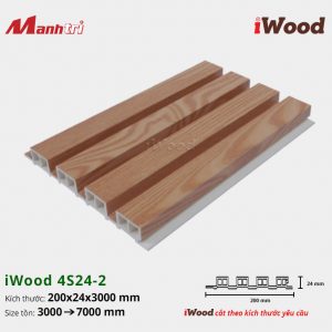 Tấm ốp lam sóng iWood 4S24-2