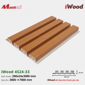 Tấm ốp lam sóng iWood 4S24-33