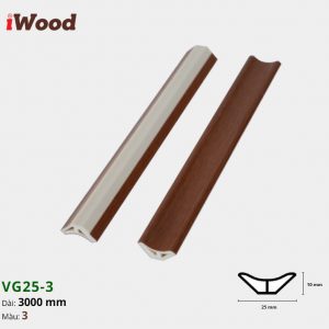 Nẹp V iWood VG25x25-3