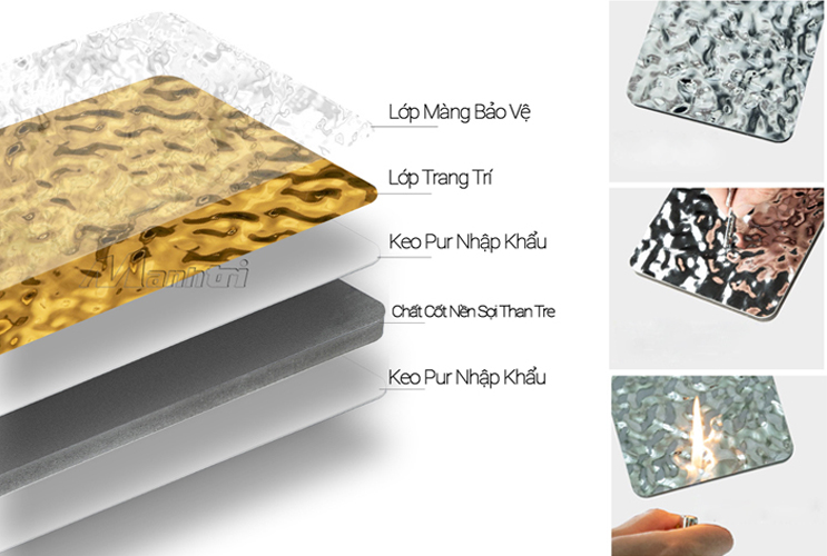 Tấm ốp tường sợi than tre