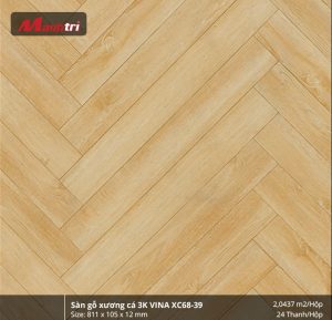 Sàn gỗ xương cá 3K Vina XC68-39