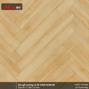 Sàn gỗ xương cá 3K VINA XC68-39