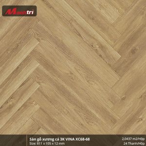 Sàn gỗ xương cá 3K VINA XC68-68