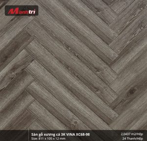 Sàn gỗ xương cá 3K Vina XC68-98