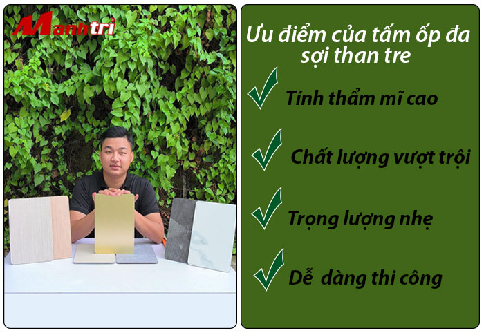 Tấm ốp sợi than tre