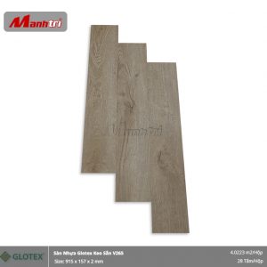 Sàn nhựa Glotex 2mm keo sẵn V265