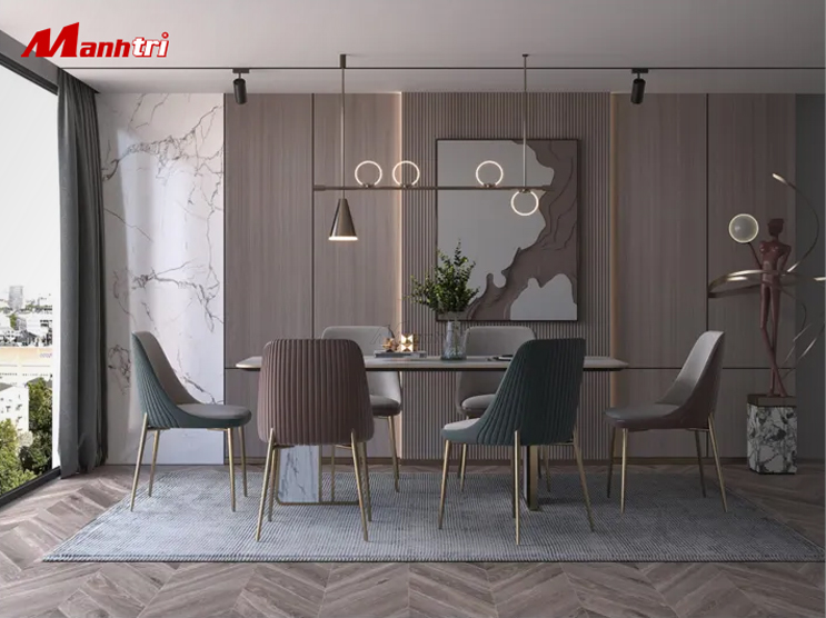 Tấm ốp than tre vân gỗ iWood ứng dụng nội thất