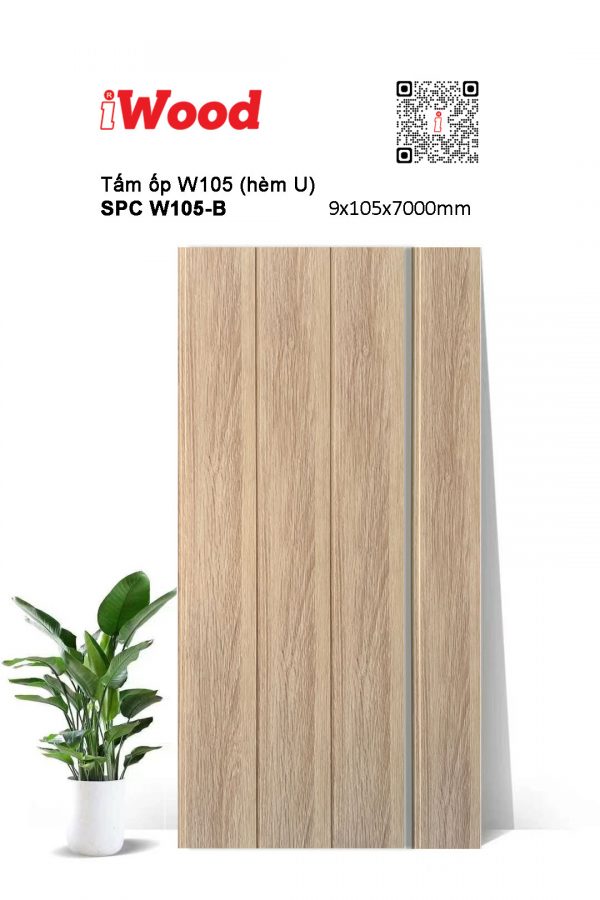 Tấm ốp iWood SPC W105-B