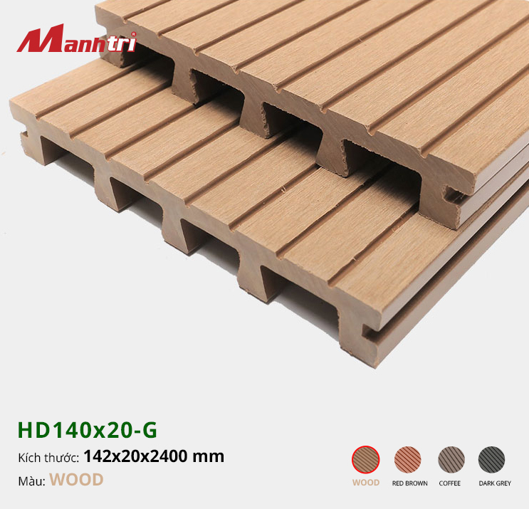 HD-140x20-G-Wood Sàn nhựa HD140x20-G-Wood