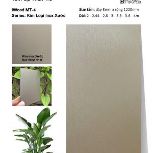 Tấm Than Tre Film Inox Xước MT-4