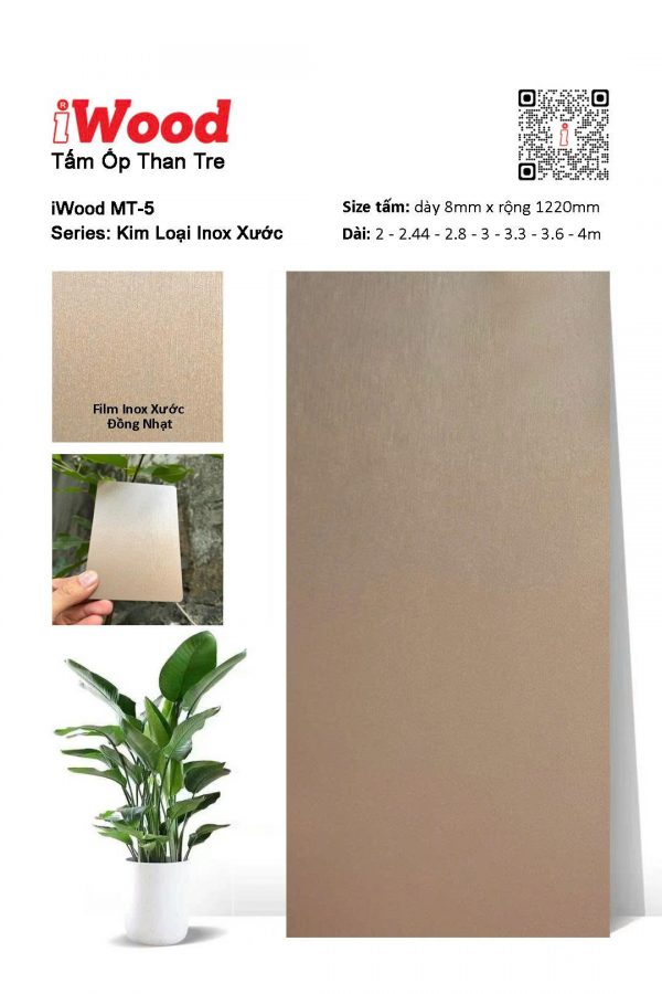 Tấm Ốp Inox Xước Kim Loại