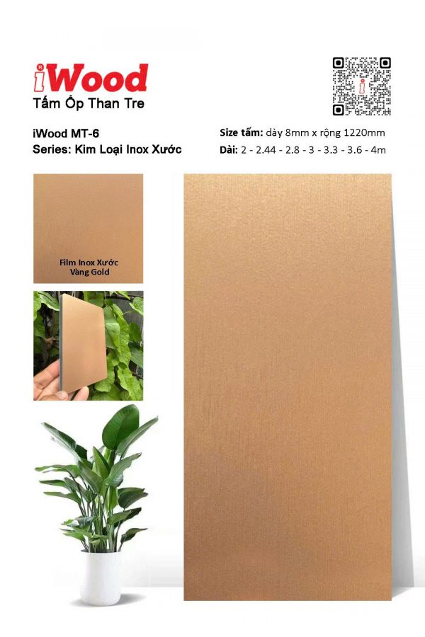 Tấm Ốp Inox Xước Kim Loại