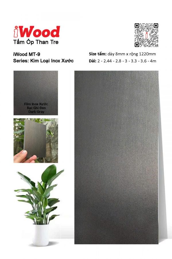 Tấm Ốp Inox Xước Kim Loại