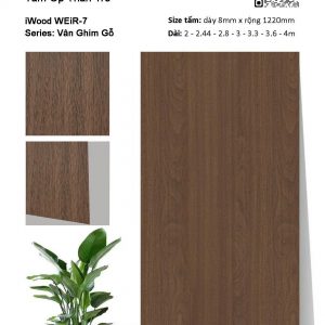 Tấm Than Tre Vân Ghim Gỗ WEiR-7