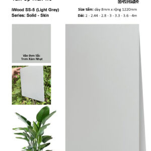 Tấm ốp than tre vân đơn sắc iWood SS-5