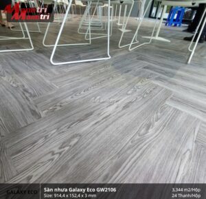 Thi công sàn nhựa Galaxy Eco GW2106 tại Q.3