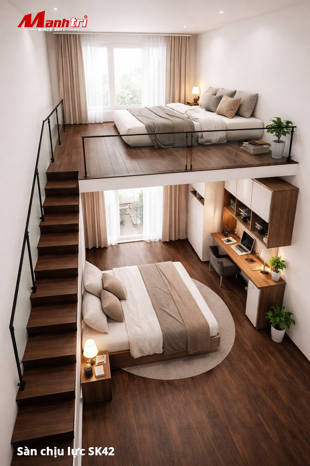sàn nhựa aimaru hèm khóa 4208