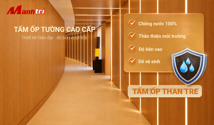 Tấm ốp than tre iWood chống nước