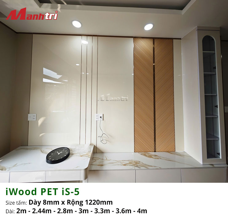 Tấm ốp than tre iWood PET iS-5