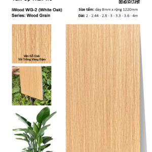 Tấm ốp than tre vân gỗ iWood WG-2